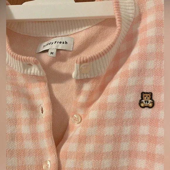 Teddy Fresh Gingham Cardigan - Picture 3 of 3